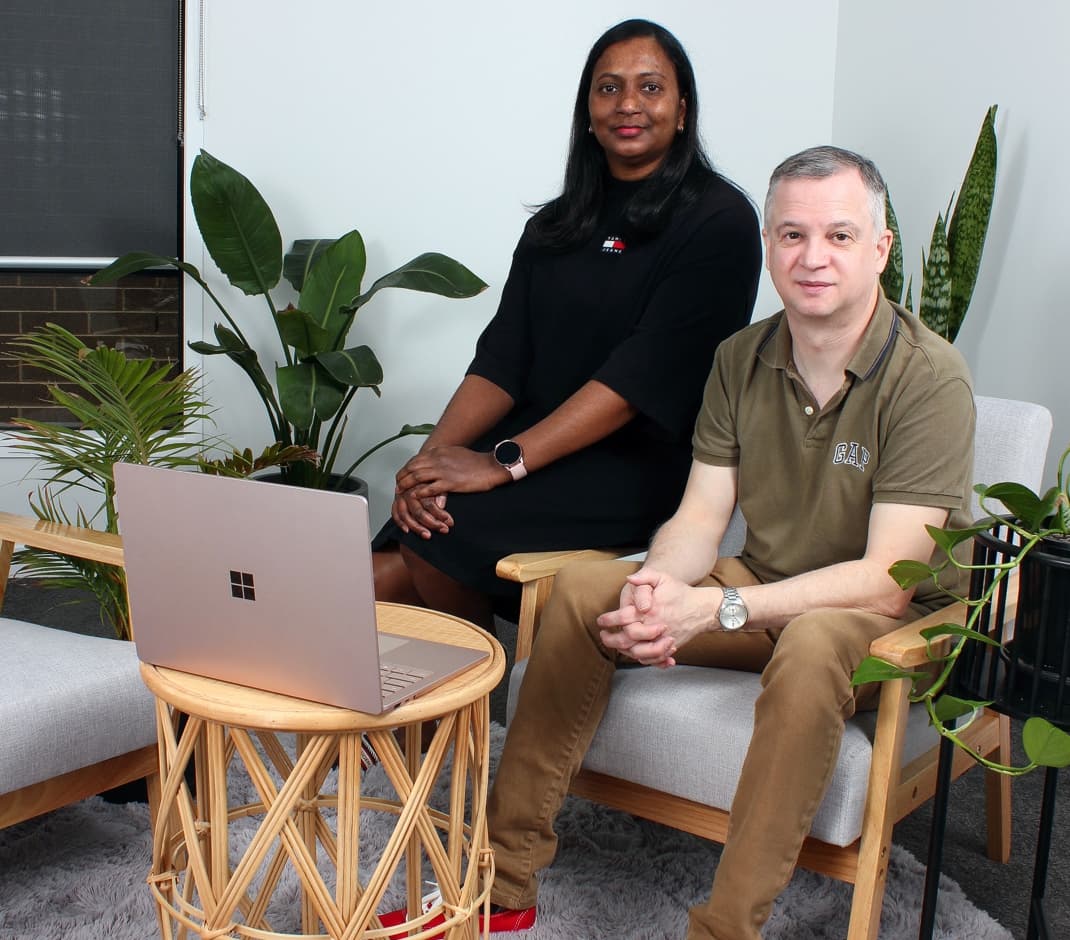 Wayne and Padmani, founders of TruAccounts bookkeeping and accounting services, Melbourne